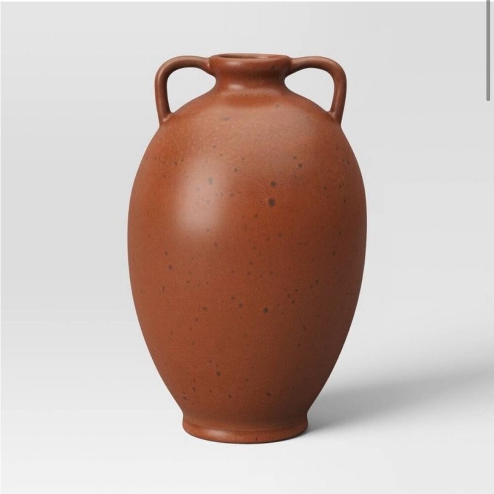 Threshold Medium Ceramic Vase with Handles Rust - Target Fall Harvest Decor